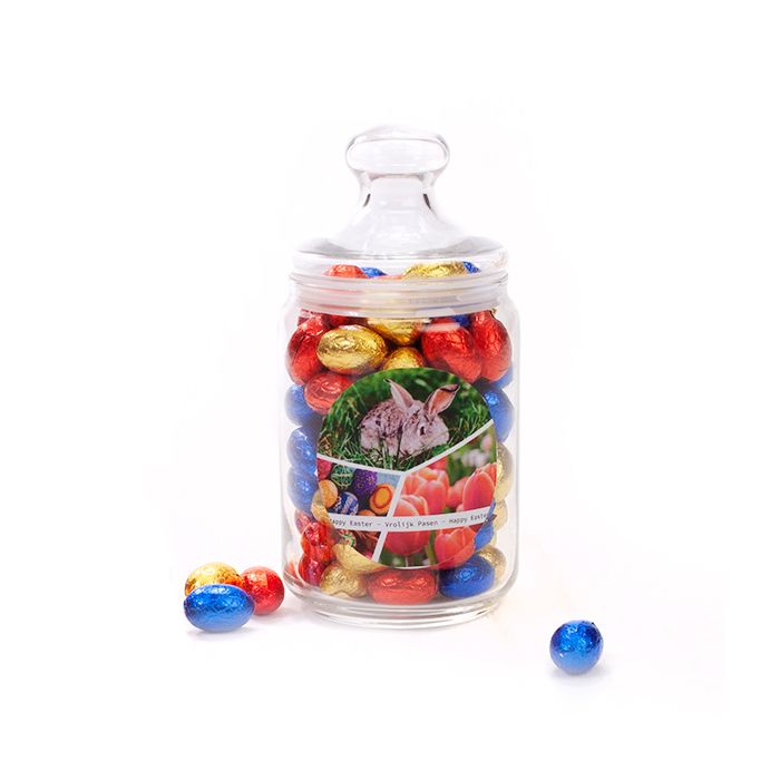 Medium stolp gevuld met paaseitjes