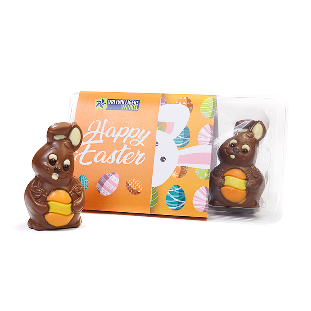 3 choco paashazen in blister