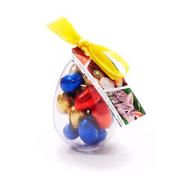 Paaseitjes in plastic ei