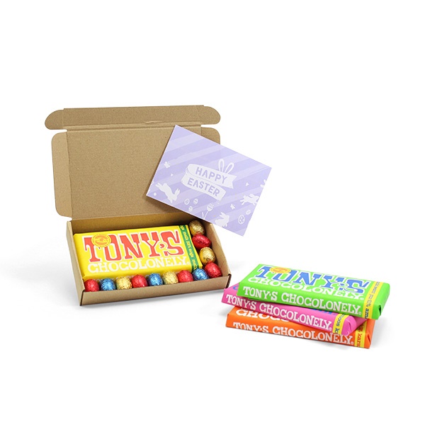 Vier Pasen met Tony's Chocolonely paaseieren